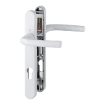 HOPPE Birmingham 92mm UPVC Lever Door Furniture 122mm Screw Centers 1117/3811N 92mm Centres White