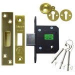 LEGGE New Style N5641 & N5761 5 Lever Deadlock 64mm PB KD Boxed