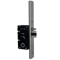 BORG LOCKS S505 AR Aluminium Latch Long Forend 28mm Backset To Suit BL5000 Series RH Latch Only