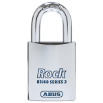 ABUS 83/60-5 Rock Series 2 Open Shackle Steel Padlock Body Only Without Cylinder Accepts Scandinavian Oval Cylinder (O)