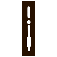 SASHSTOP Torchguard Door Handle Protector 35/35 Backset 300mm x 70mm Long Above/Below Brown 223706