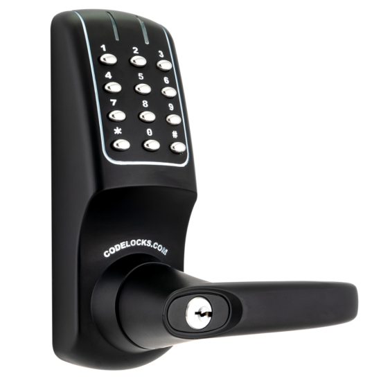 CODELOCKS CL5010N Netcode Battery Operated Digital Lock Solid Black - Click Image to Close