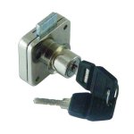 ASEC Deadbolt Furniture Lock Square Plate 16mm