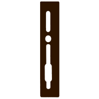 SASHSTOP Torchguard Door Handle Protector 28/35 Backset 300mm x 63mm Long Above/Below Brown 223306