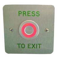 ASEC Touch Sensitive Illuminated Red/Green Halo Exit Button `Push To Exit`