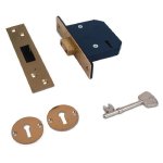 WILLENHALL LOCKS M5 5 Lever Deadlock 64mm PB MK Boxed