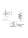 L&F 5840 Double Flange Pedestal Lock - Vertical - Keyed Alike