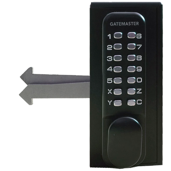 GATEMASTER SGLDS Single Sided Sliding Digital Gate Lock 50mm Frame Right Hand SGLDS50R - Click Image to Close