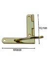 Gold Plated Quadrant Hinge (Pair)