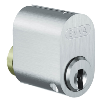 EVVA ICS SKA External Scandinavian Oval Cylinder Keyed To Differ 003EI NP KD