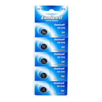 EUNICELL 3V CR1216 Button Cell Battery (5 PER CARD) CR1216