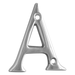 ASEC Metal Letters 50mm CP `A`