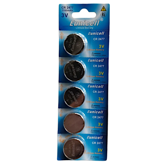 EUNICELL 3V CR2477 Button Cell Battery (5 PER CARD) CR2477 - Click Image to Close