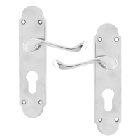 ASEC Oakley Plate Mounted Lever Furniture CP Euro Lever Lock Visi