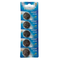 EUNICELL 3V CR2450 Button Cell Battery (5 PER CARD) CR2450