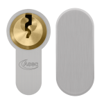 ASEC Vital 6 Pin Key & Turn Euro Dual Finish Snap Resistant Cylinder 75mm 40/35T (35/10/30T)