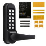 CL0510 Marine By Codelocks Digital Lock Black - CL0510 Without Passage Set With Fire Kit