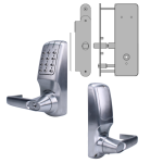 CODELOCKS CL5030 Battery Operated Digital Lock Brushed Steel With XTD Gate Lock CL5030 BS XTD With Passage Set