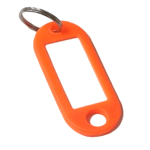 ASEC Key Name Tag Bag of 50 Single Colour Orange