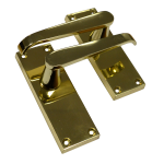 ASEC Vital Victorian Plate Mounted Straight Lever Furniture 100mm PB Latch