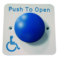 ASEC Push To Open Blue Dome DDA Exit Button `Push To Open`