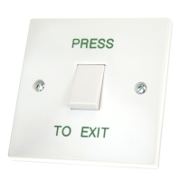 ASEC White Momentary 1 Gang Exit Switch Switch