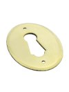 Polished Brass Oval Escutcheon