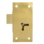 ASEC 100 1 Lever Straight Cupboard Lock 75mm SB KA Visi