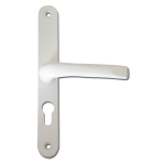 ASEC 70 Lever/Lever UPVC Furniture - 270mm Backplate White