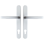ASEC Vital Lever Long Backplate 211mm White 211mm Centres