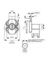 L&F 5870 Furniture Rim Lock