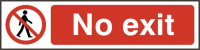 ASEC `No Exit` 200mm x 50mm PVC Self Adhesive Sign 1 Per Sheet