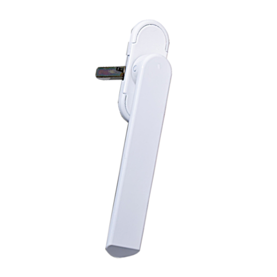 DEBAR Velte Bi-Fold Door Handle Non Locking White - Click Image to Close