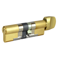 EVVA EPS 3* Anti-Snap Euro Key & Turn Cylinder KD 21B 92mm 51(Ext)-T41 (46-10-T36) PB