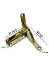 Gold Plated Quadrant Hinge (Pair)