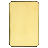 ASEC Self Adhesive 45mm x 70mm Blank Escutcheon Rose Gold