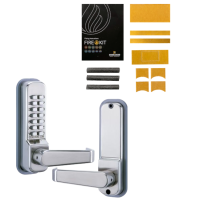 CODELOCKS CL410 Digital Lock With Tubular Mortice Latch CL410 CL410 SS With Fire Kit