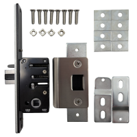 BORG LOCKS S505 AR Aluminium Latch Long Forend 28mm Backset To Suit BL5000 Series LH With Fixing Kit