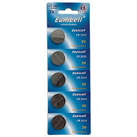 EUNICELL 3V CR2025 Button Cell Battery (5 PER CARD) CR2025