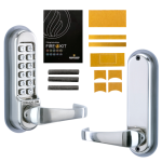 CODELOCKS CL510 / CL515 Digital Lock With Tubular Latch CL510 SS Without Passage Set With Fire Kit