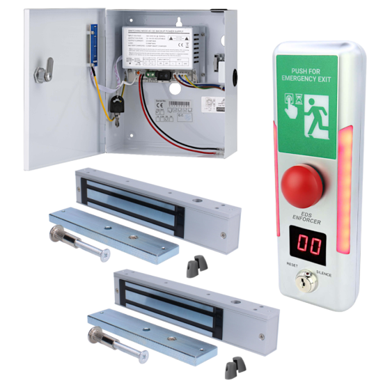 ICS EDS-ENFORCER Escape Door System With PSU & Mini Magnet Monitored 2 x Mini Magnets - Click Image to Close