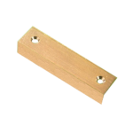 ASEC Cupboard Lock Angled Strike Plate Satin Brass