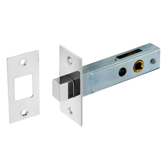 ASEC 75mm Deadbolt For 5mm Spindle Nickel Plated - Click Image to Close