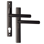 LOXTA Stealth Double Locking Lever Handle (Blank External) - 211mm 92PZ Polished Black