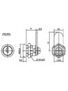 3499AS Weather Resistant Cam Lock 16mm