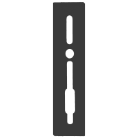 SASHSTOP Torchguard Door Handle Protector 35/35 Backset 300mm x 70mm Long Above/Below Anthracite 223705