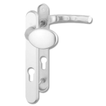 HOPPE Atlanta UPVC Lever / Moveable Pad Door Furniture 77G/3831N/1710 92mm Centres White