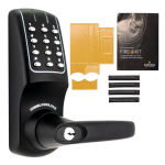 CODELOCKS CL5010 Battery Operated Digital Lock CL5010 Solid Black With Fire Kit