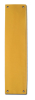 ASEC Victorian 70mm Wide Polished Brass Finger Plate 300mm PB