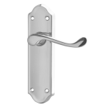 ASEC Ashstead Plate Mounted Lever Furniture CP Long Plate Lever Latch Visi
